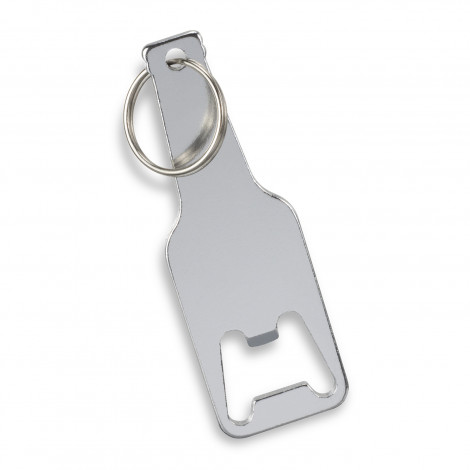 Beverage Bottle Opener Key Ring 123586 | Silver