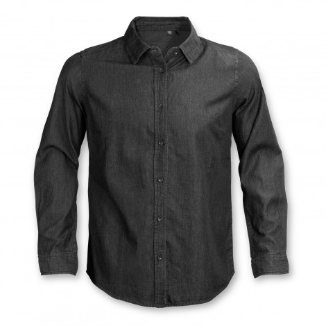 TRENDSWEAR Chester Men's Denim Shirt 123609 | Black Denim