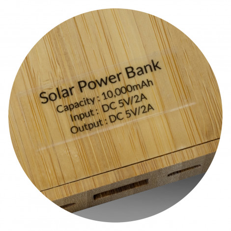 NATURA Bamboo Solar Power Bank 123651 | Detail