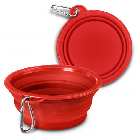 Silicone Collapsible Pet Bowl 123710 | Red