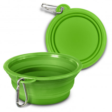 Silicone Collapsible Pet Bowl 123710 | Green