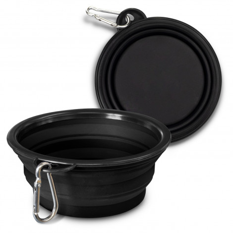Silicone Collapsible Pet Bowl 123710 | Black