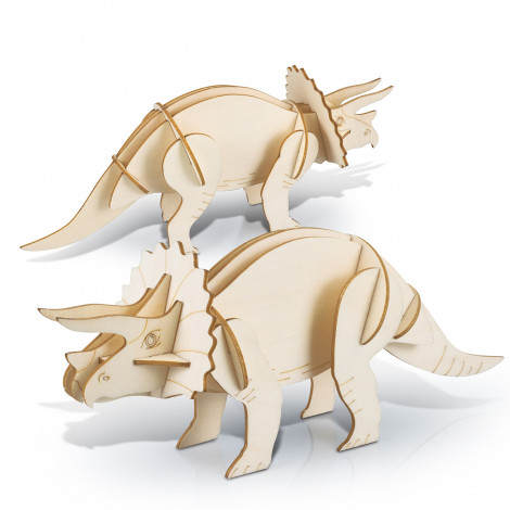 BRANDCRAFT Triceratops Wooden Model 124056 | Assembled