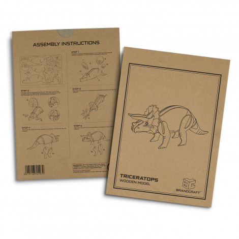 BRANDCRAFT Triceratops Wooden Model 124056 | Sleeve
