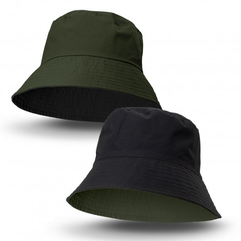 Reversible Ripstop Bucket Hat 124711 | Black/Olive
