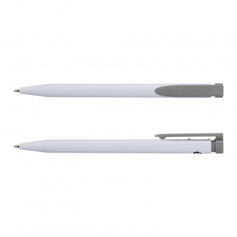 Recycled Plastic Pen 124857 | White/Grey