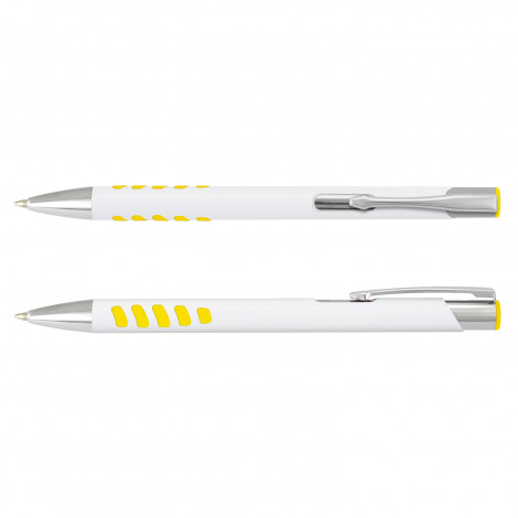 Panama Grip Pen - White Barrel 124903 | White/Yellow