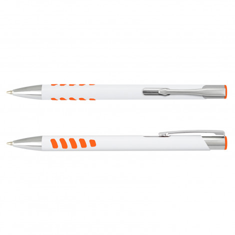 Panama Grip Pen - White Barrel 124903 | White/Orange