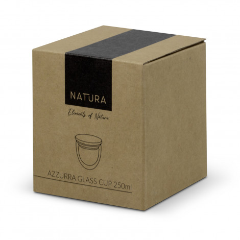 NATURA Azzurra Glass Cup - 250ml 124977 | Gift Box