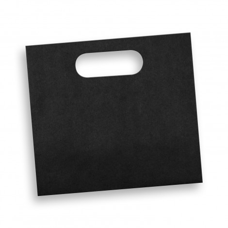 Medium Die Cut Paper Bag Landscape 125050 | Black