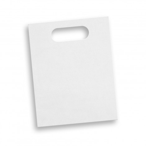 Medium Die Cut Paper Bag Portrait 125052 | White