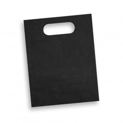 Medium Die Cut Paper Bag Portrait 125052 | Black
