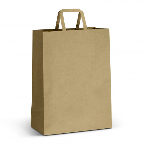 Extra Large Flat Handle Paper Bag Portrait 125062 | Detail