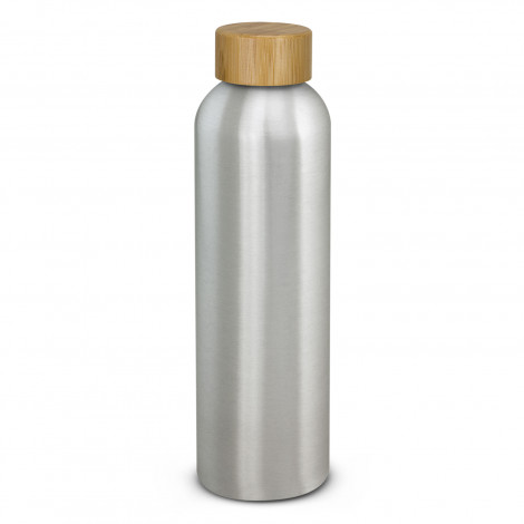 Eden Aluminium Bottle Bamboo Lid 125304 | Silver