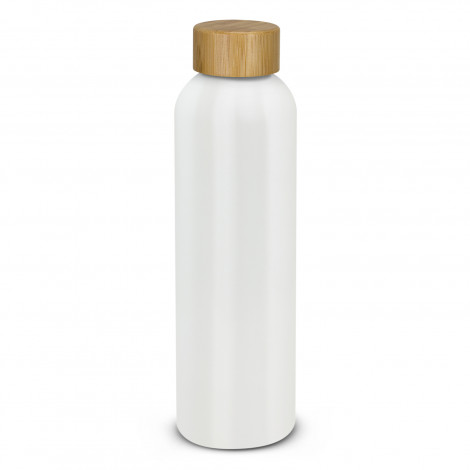 Eden Aluminium Bottle Bamboo Lid 125304 | White