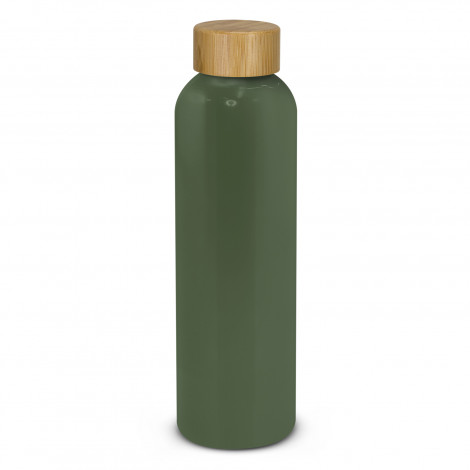 Eden Aluminium Bottle Bamboo Lid 125304 | Olive