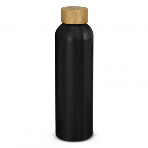Eden Aluminium Bottle Bamboo Lid 125304 | Black