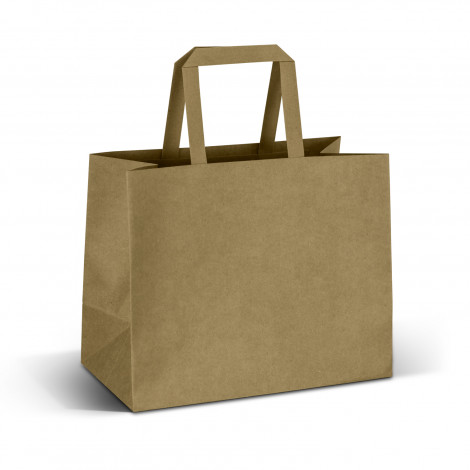 Medium Flat Handle Paper Bag Landscape 125940 | Detail