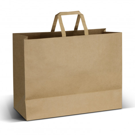 Extra Large Flat Handle Paper Bag Landscape 125942 | Detail
