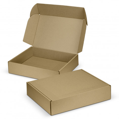 Die Cut Box with Locking Lid - 465x320x120mm 126239 | Natutral/Natural