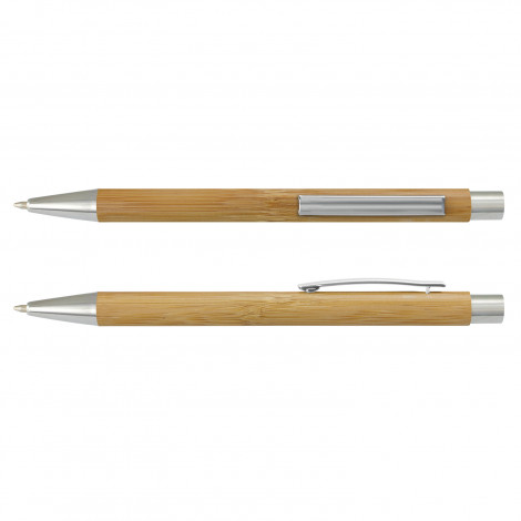 Lancer Bamboo Pen 200274 | Natural/Silver